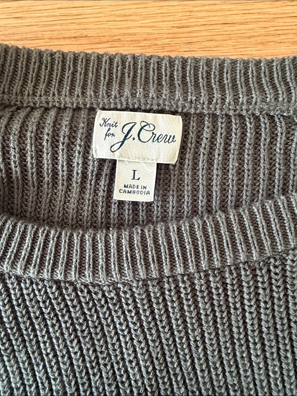 J. Crew Men’s Crewneck Sweater in Olive Green